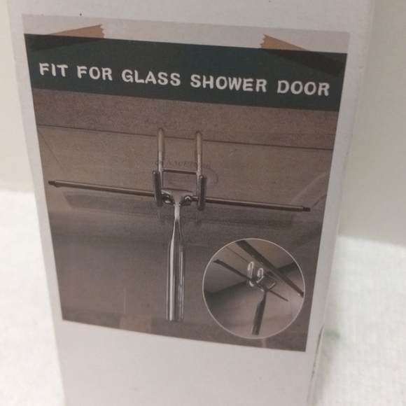 NNWT Naceture Shower Door Hooks Towel Rack (2 double hooks) - Picture 3 of 4